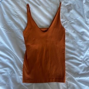 Free People Intimacy orange tank top